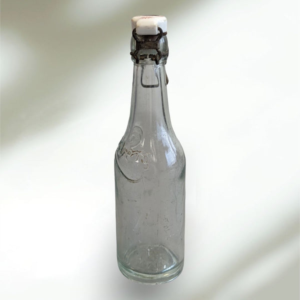 Vintage 1930s Carlsberg Small Glass Beer Bottle