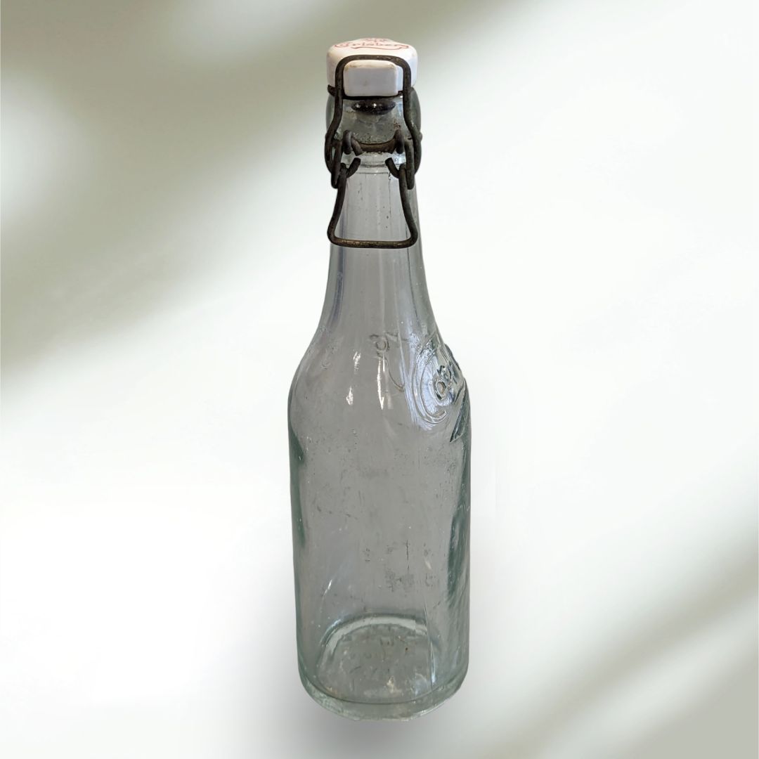 Vintage 1930s Carlsberg Small Glass Beer Bottle