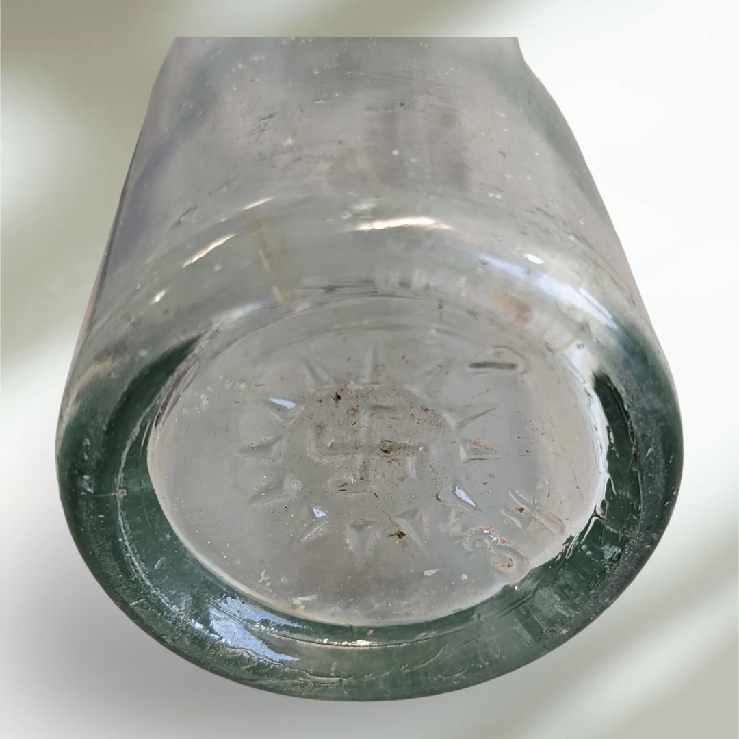 Vintage 1930s Carlsberg Small Glass Beer Bottle