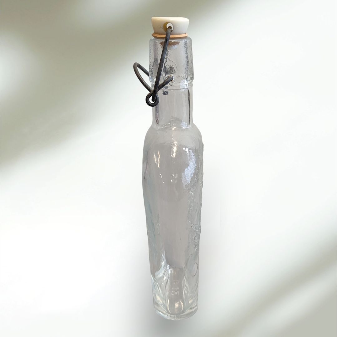 1860 Clear Glass Liqueur Liquor Bottle with Stopper