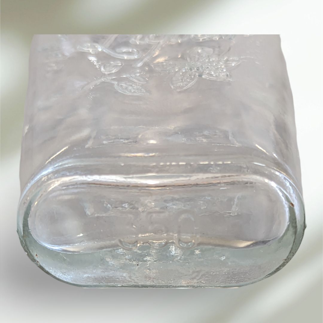 1860 Clear Glass Liqueur Liquor Bottle with Stopper