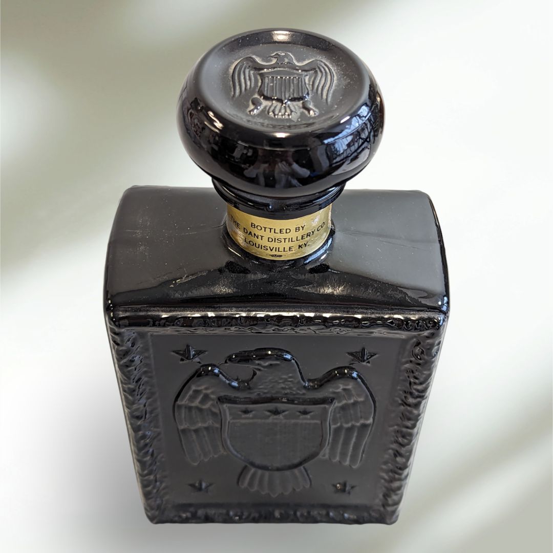 J W Dant's Americana Collection Glass Decanter Bottle