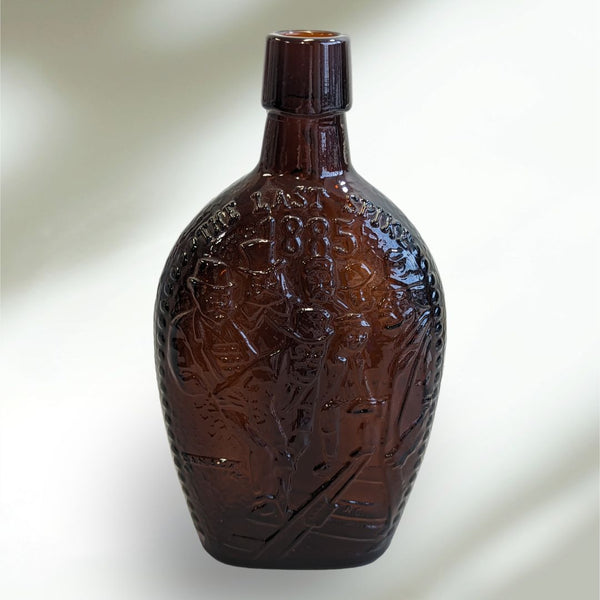 Vintage Glass Whiskey Decanter Bottle The Last Spike Train Memorabilia, St. Clair Company
