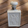 J. W. Dant's Kentucky Straight Bourbon Whisky White Milk Glass Decanter Bottle