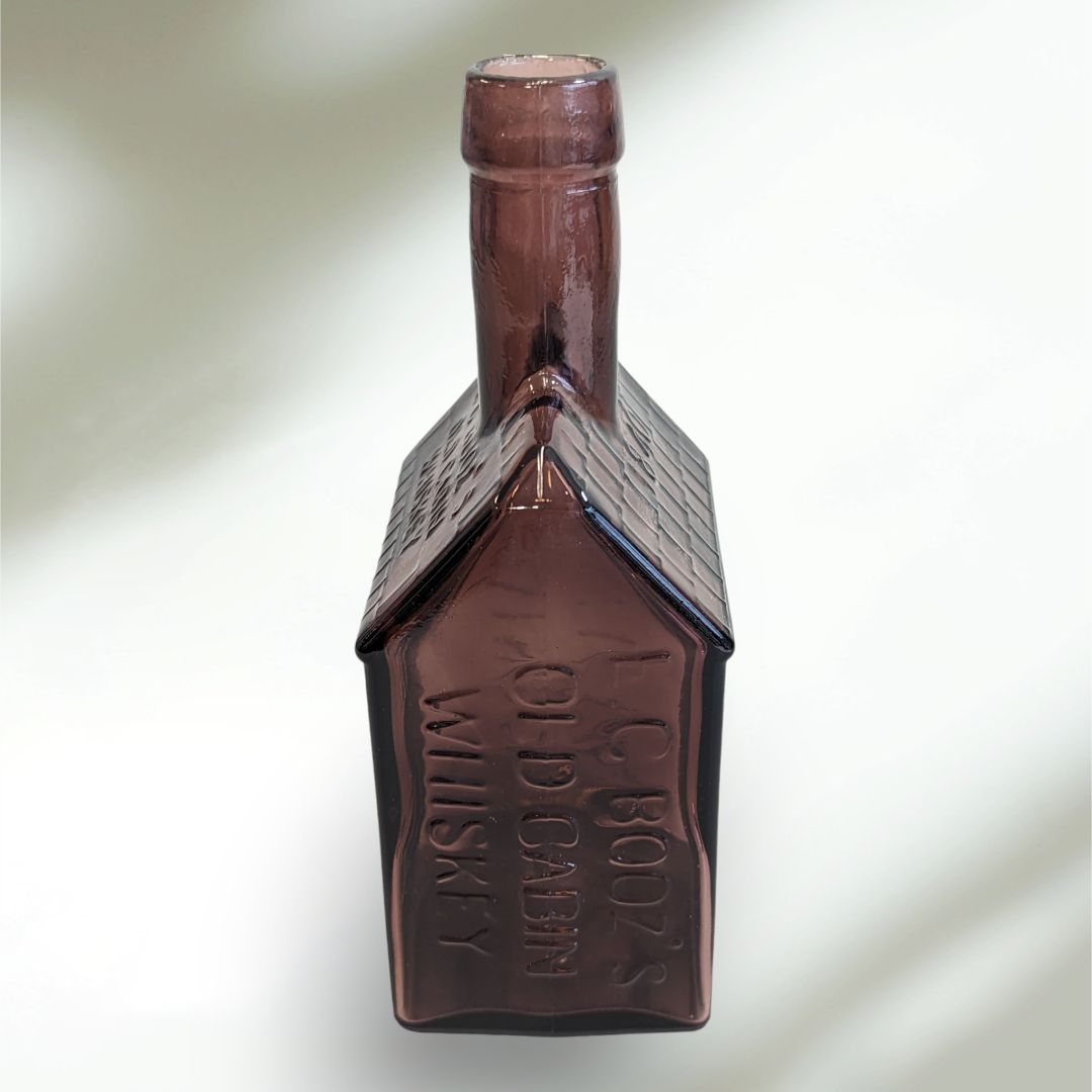 EG Booz 1840 Amber Glass Whiskey Decanter