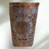 Gorgeous and Rare Antique Indian Copper and Silver Spirt Bottle Cover