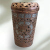 Gorgeous and Rare Antique Indian Copper and Silver Spirt Bottle Cover