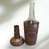Gorgeous and Rare Antique Indian Copper and Silver Spirt Bottle Cover