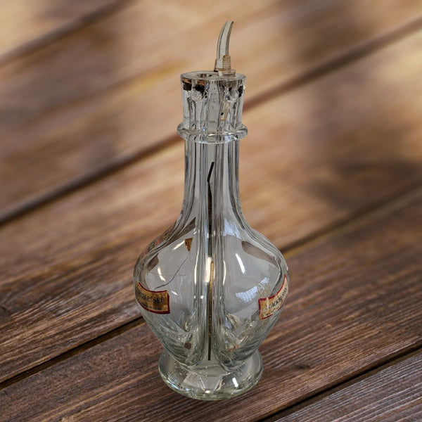 Vintage 4 Chamber Glass Bottles Made in France Liquor Decanter Rare 1960s