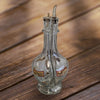Vintage 4 Chamber Glass Bottles Made in France Liquor Decanter Rare 1960s