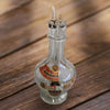 Vintage 4 Chamber Glass Bottles Made in France Liquor Decanter Rare 1960s