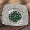 Vintage Ashtray Advertising Clear Glass "Reynolds Restaurant" Durham St. Madoc