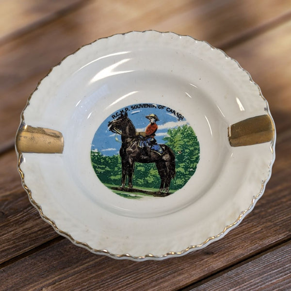 Vintage Souvenir Ashtray "R.C.M.P." Made in Japan