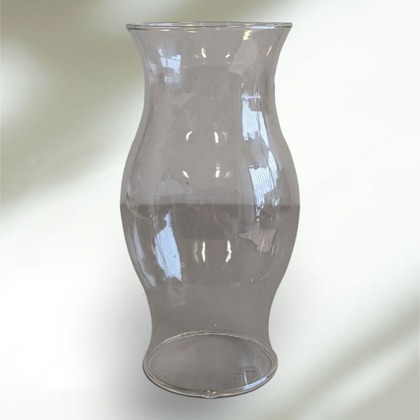 Clear Glass Hurricane Shade Dome Oil Lamp or Candle Holder