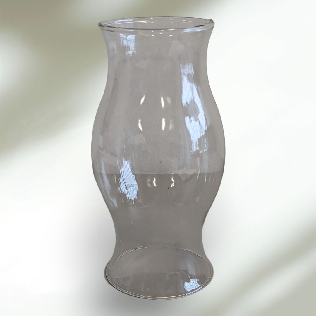 Clear Glass Hurricane Shade Dome Oil Lamp or Candle Holder