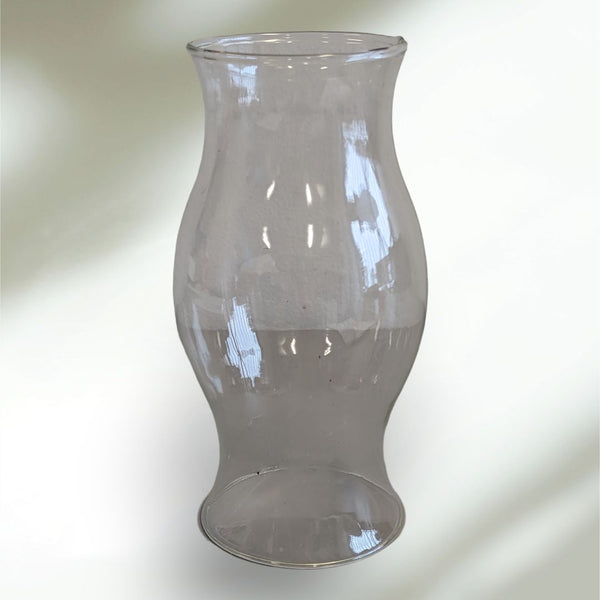 Clear Glass Hurricane Shade Dome Oil Lamp or Candle Holder