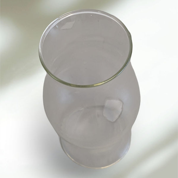 Clear Glass Hurricane Shade Dome Oil Lamp or Candle Holder