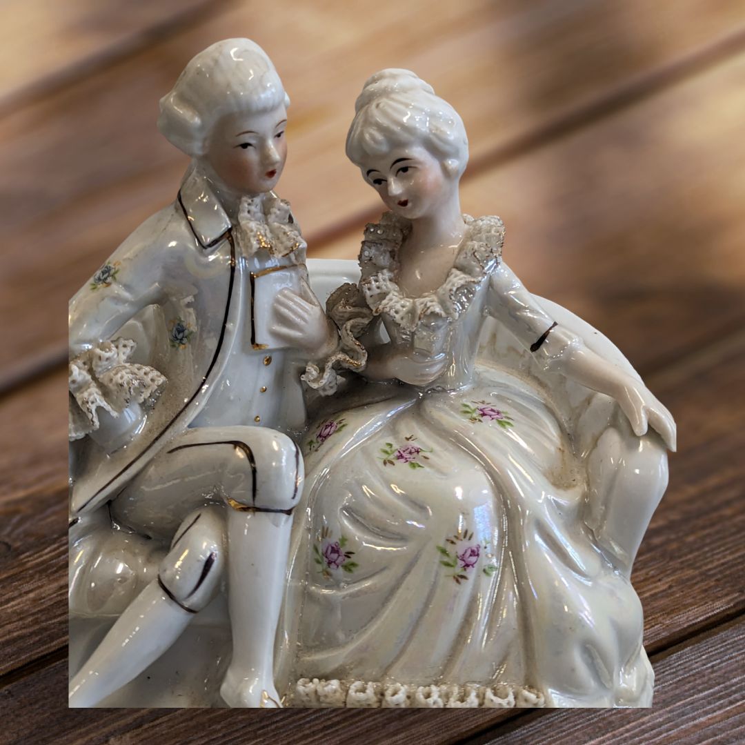 Continental Porcelain Figurine - French Courting Couple