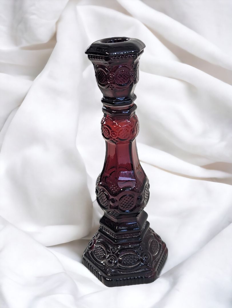 Avon Ruby Red Candle Holder