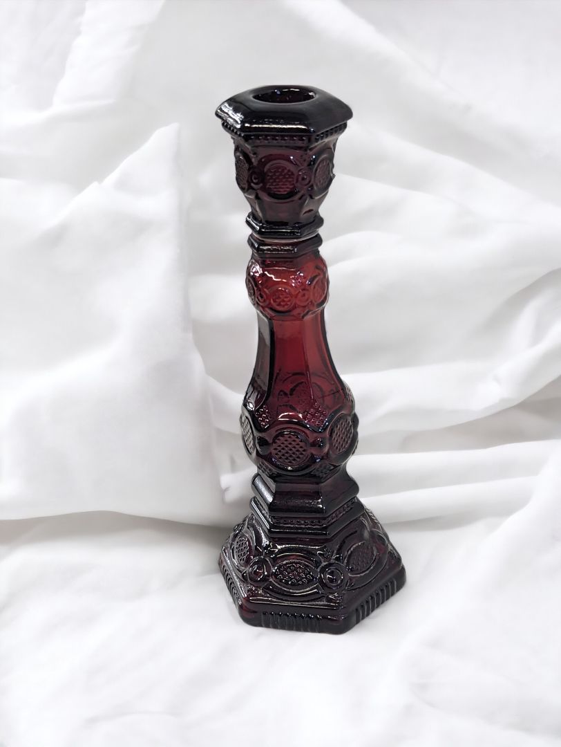 Avon Ruby Red Candle Holder