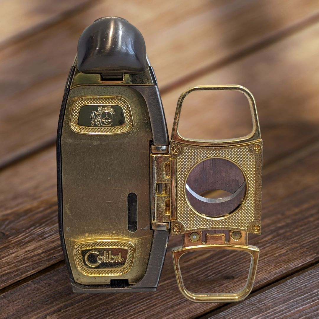 Vintage COLIBRI CIGAR LIGHTER & CUTTER MODEL QTR-2400