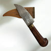Vintage Knife, Handle & Sheath are Wooden Carved