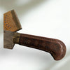 Vintage Knife, Handle & Sheath are Wooden Carved