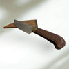 Vintage Knife, Handle & Sheath are Wooden Carved