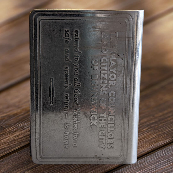 Vintage Metal Match Box Cover Victoria, City of Brunswick, Australia