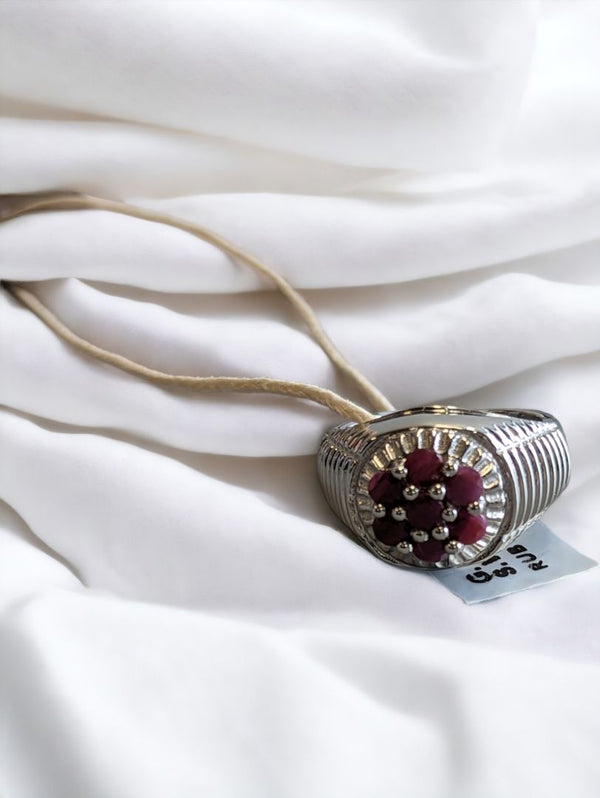 Red  Ring, Silver 925 Ruby