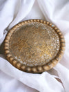 Gold and Clear Glass Plate