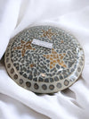 Gold and Clear Glass Plate