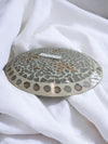 Gold and Clear Glass Plate