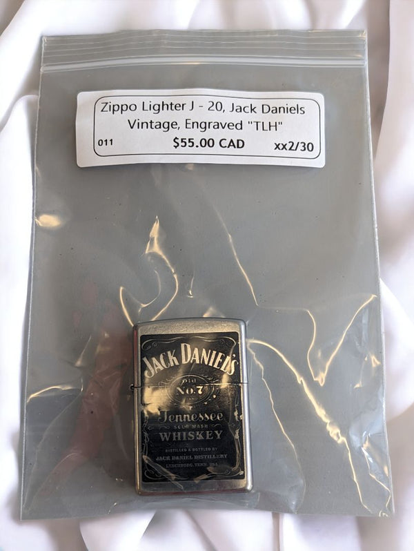 Black & Grey  Zippo Lighter Jack Daniels
