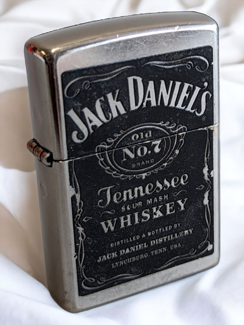 Black & Grey  Zippo Lighter Jack Daniels