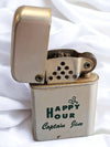 Silver & Green  Vintage Storm Master Lighter