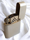 Silver & Green  Vintage Storm Master Lighter