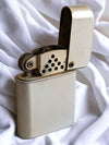 Silver & Green  Vintage Storm Master Lighter