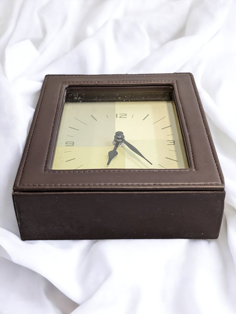 Brown  VINTAGE ART DECO Clock