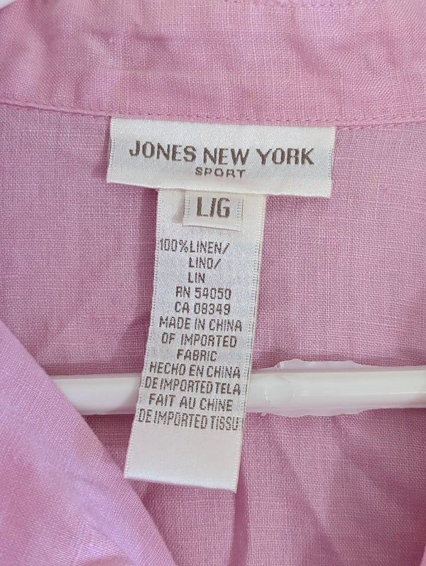Jones New York Pink Button up Shirt