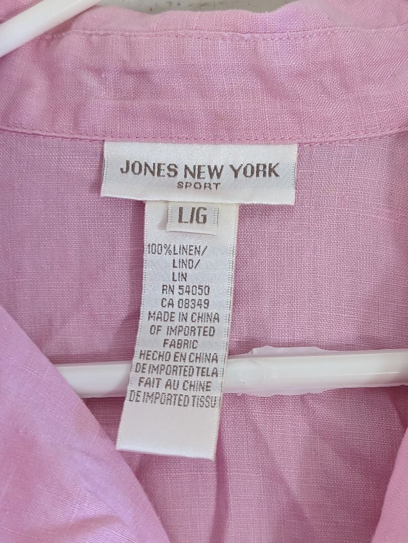 Jones New York Pink Button up Shirt