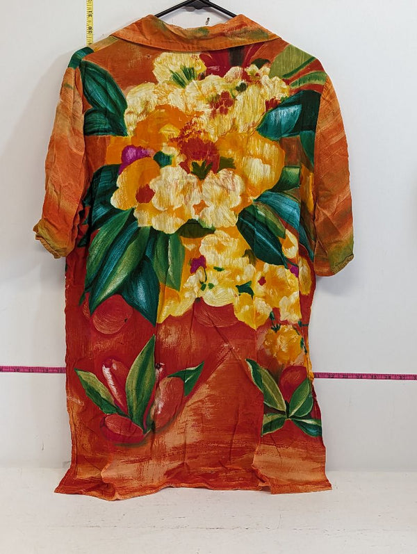 Floral Button Up Shirt (L)