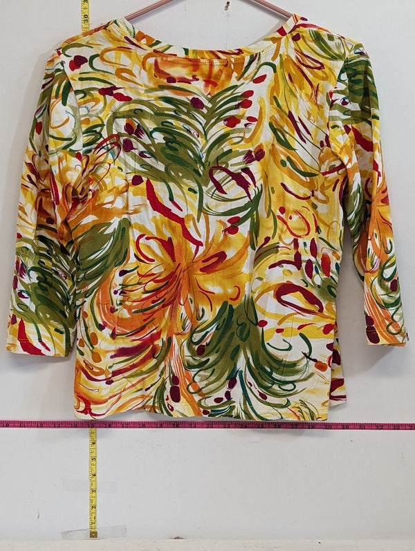 Chicos Printed Shirt Size 1