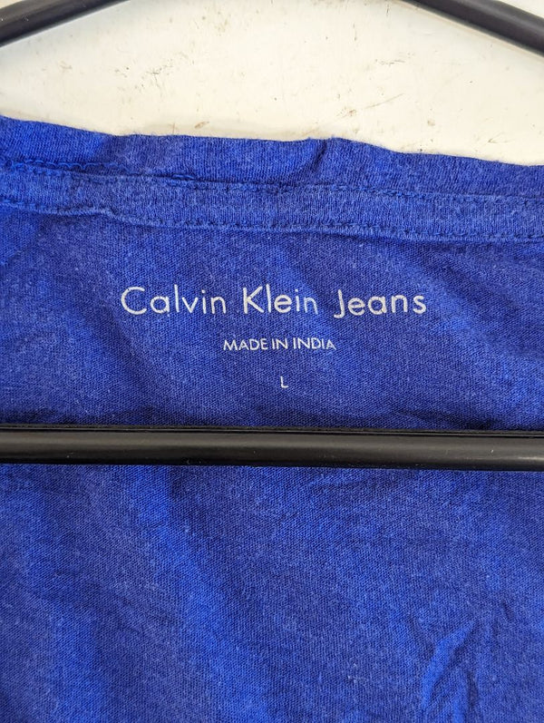 Calvin Klein Blue T-Shirt (L)