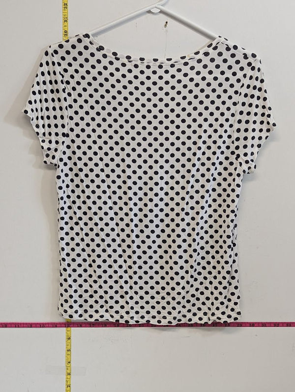 Max Studio Polka Dot Shirt (L)