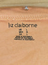Liz Claiborne Peach V Neck Shirt (L)