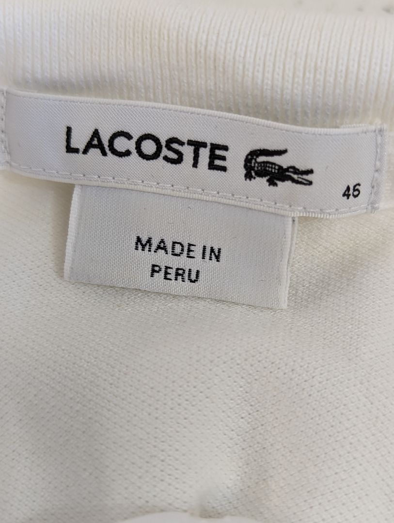White Lacoste Golf Shirt (45)