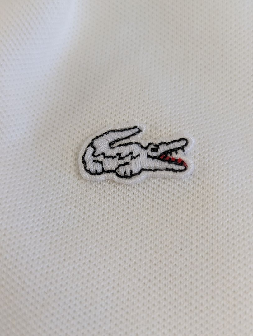 White Lacoste Golf Shirt (45)
