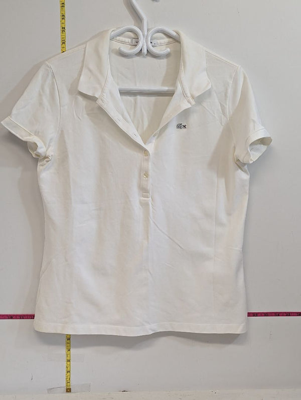 White Lacoste Golf Shirt (45)