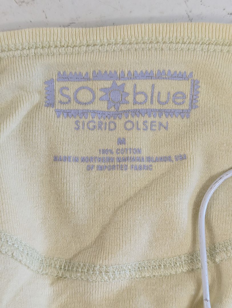 Sigrid Olsen (M) Pale Yellow Tee